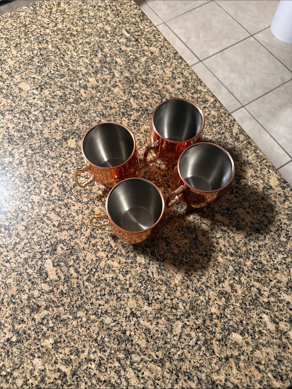Set of 4 Copper Moscow Mule Mugs